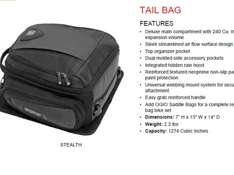 TAIL BAG