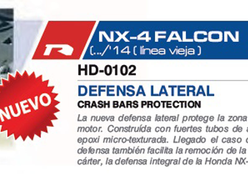 Defensa lat. Falcon 400 ( Dirt. Race )
