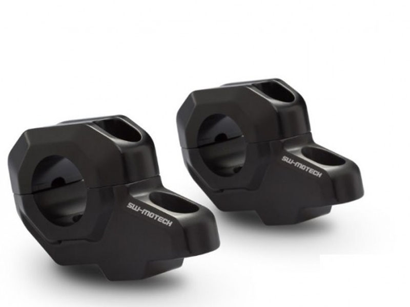 Kit elevador para manubrio 28mm - eleva 30mm - retrae 22m - universal -SW-MOTECH
