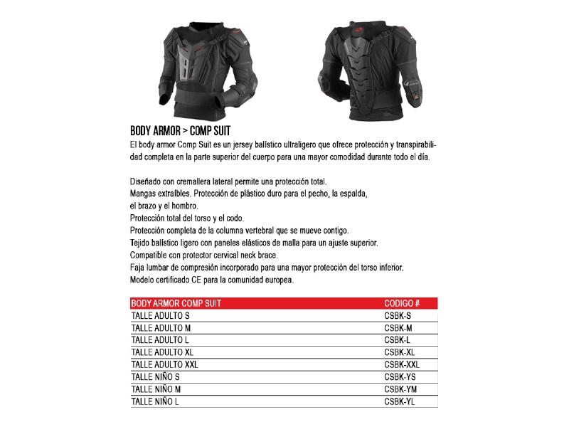 Body Armor Comp Suit