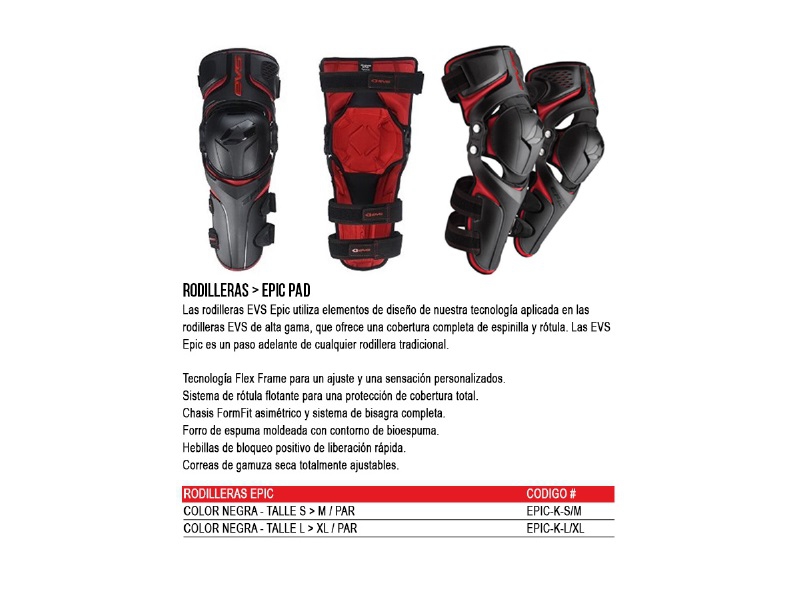 Rodilleras Epic PAD