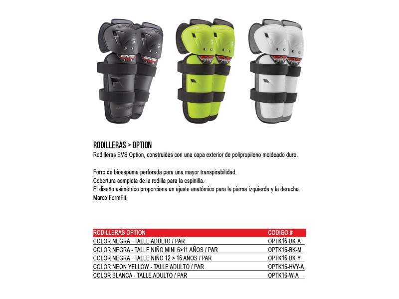 Rodilleras Option