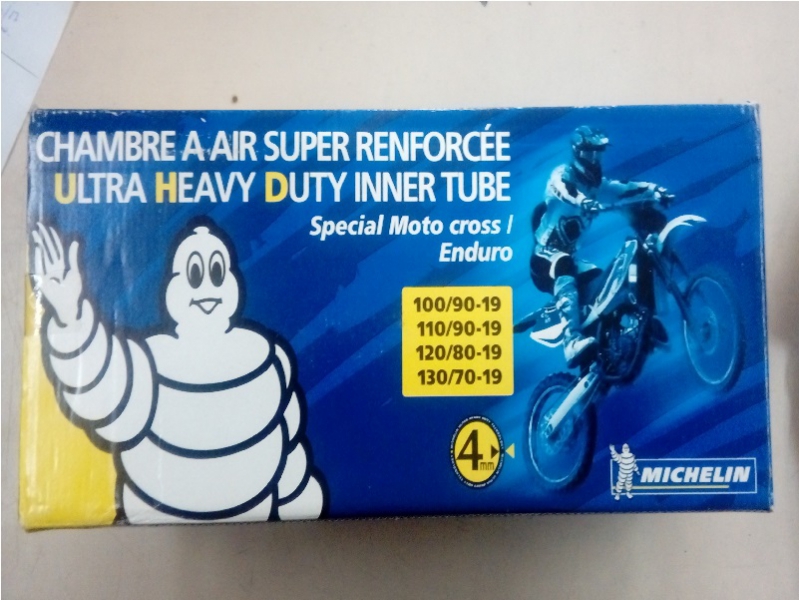 Camara Michelin 4mm 100/90-19 110/90-19 120/80-19 130/70-19