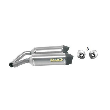 Escape Tit. Race-Tech Yamaha Yzf R1 09 Dx+Sx C.Fond.Carb Homol