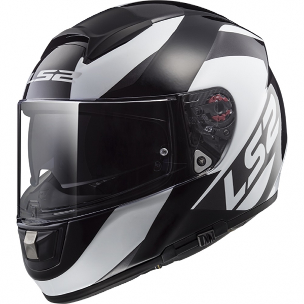 CASCO 397 VECTOR WAVY NEGRO BLANCO