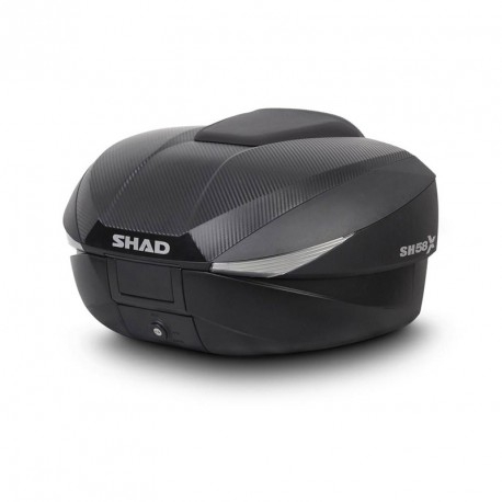 Baul Shad 58x Con sop. Carbono (2 Cascos)
