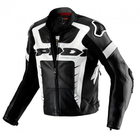 Campera Cuero Warrior Pro 2 En 1 C/ Protec. Neg/blanco 52