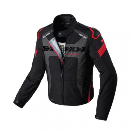 Campera Warrior H2out Imperm. Con Protec. Negra y roja Xl/XXXL