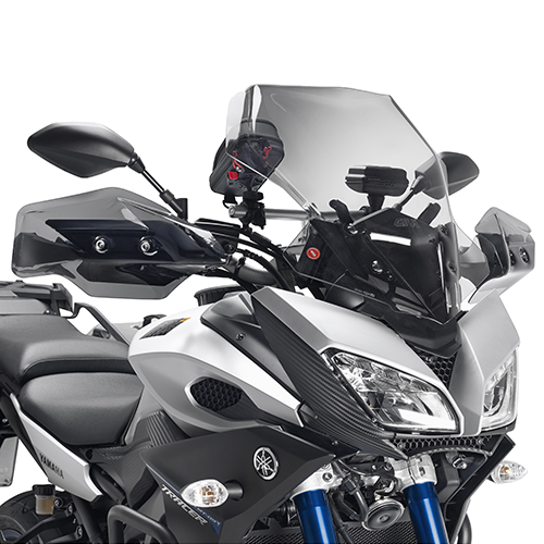 EXTENSION EN PLEXIGLAS AHUMADO, PARA PARAMANOS ORIGINALES MT-09 TRACER (15 - 17)