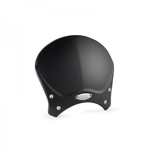 PARABRISA UNIVERSAL CAFE RACE NEGRO (20.5X26.5 CM) (COMBINAR KIT DE ANCLAJE ESPECIF. PARA C´MOTO)