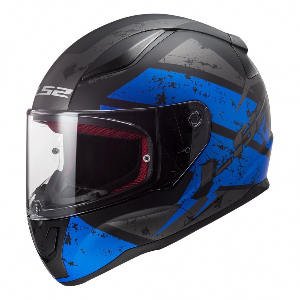 CASCO 353 RAPID DEADBOLT NEGRO MATE AZUL