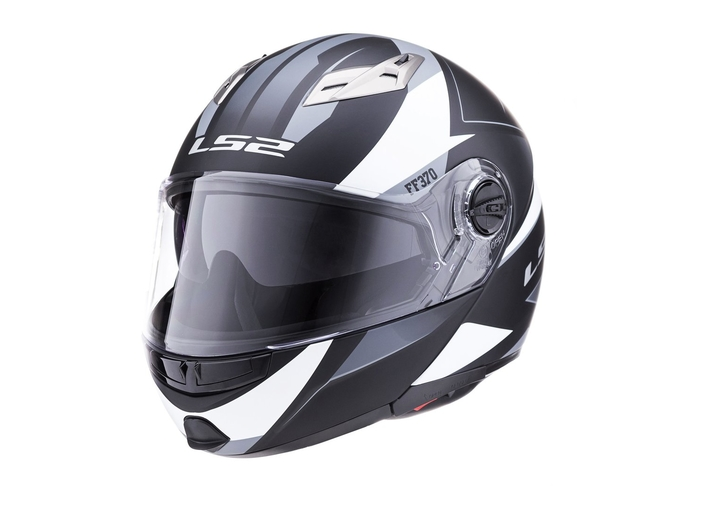 CASCO 370 EASY STRIPE NEGRO BLANCO
