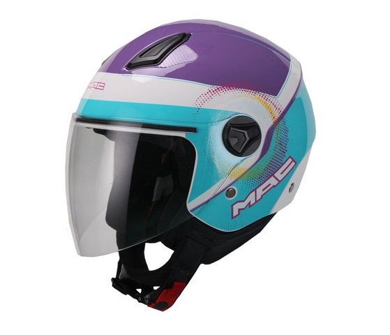 CASCO BEAT VAYRO BLANCO ROSA CELESTE