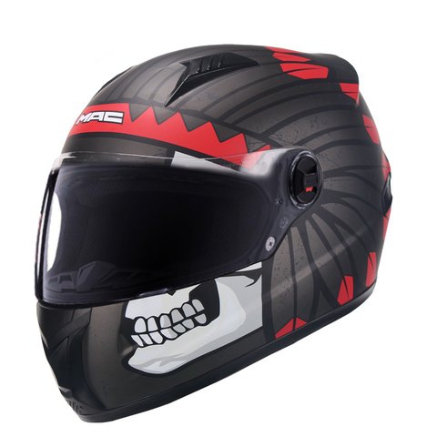 CASCO STREET WARRIOR NEGRO ROJO