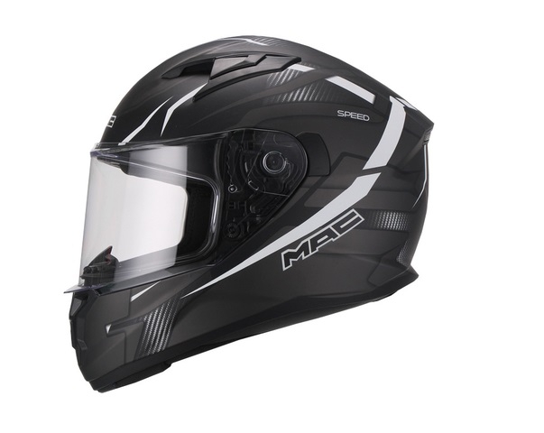 CASCO INTEGRAL SPEED RIOT NEGRO BLANCO