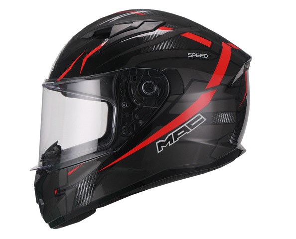 CASCO INTEGRAL SPEED RIOT NEGRO ROJO