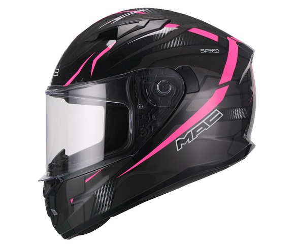 CASCO INTEGRAL SPEED RIOT NEGRO ROSA