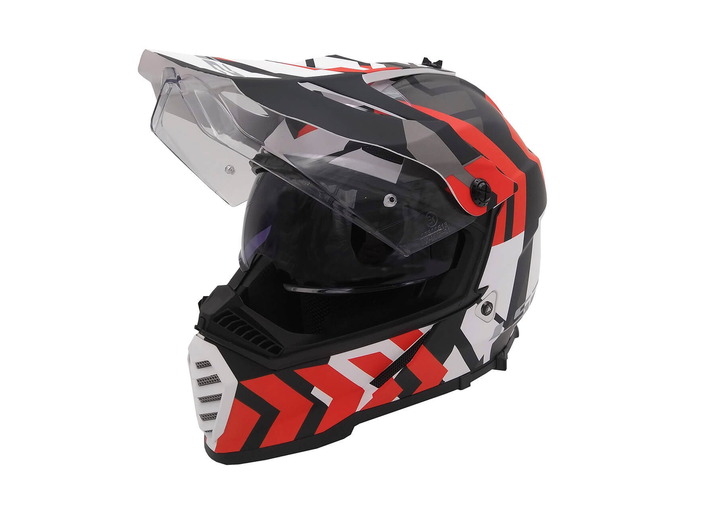 CASCO 436 PIONEER XTREME NEGRO - ROJO